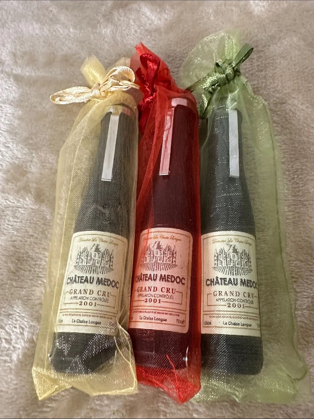 Set of Three Grand Cru Chateau Medoc Wine & Bottle Openers - Black Giftable